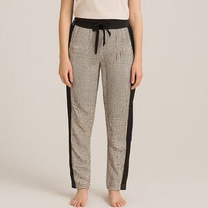 TRUTH NYC Black & White Grid Print Jogger Pants
